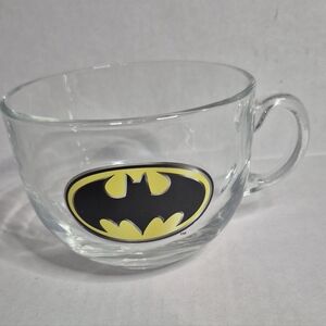 Batman Wide Mouth‎ 22 ounce Glass Mug DC Comics Excellent Condition